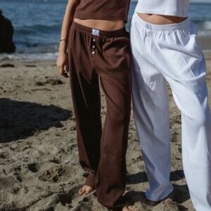 NEW PARKE RIBBED COTTON BOXER PANTS